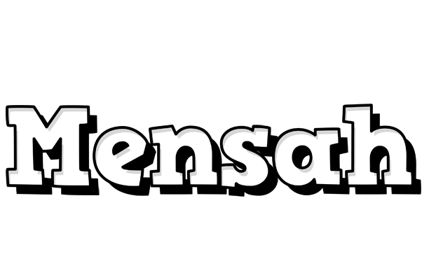 Mensah snowing logo