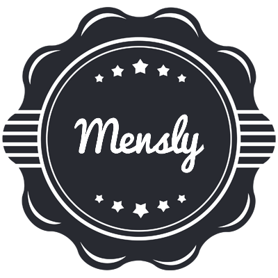 Mensly badge logo
