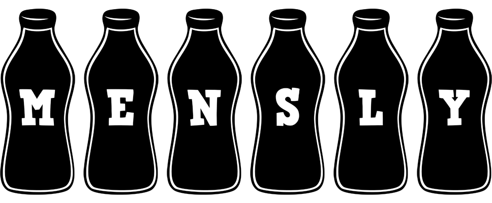Mensly bottle logo