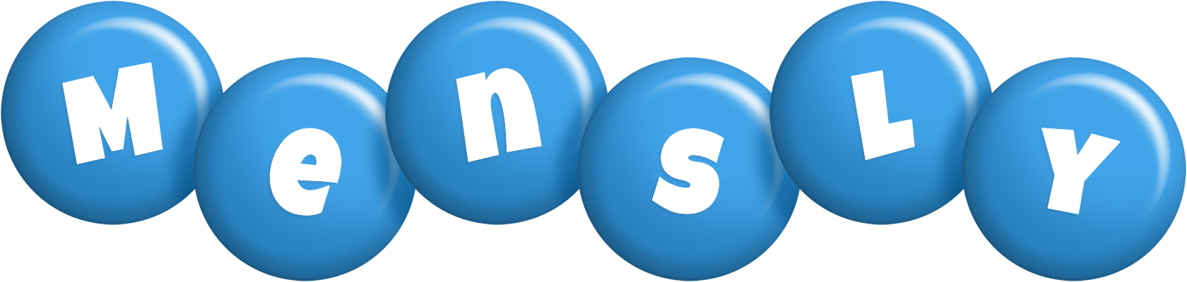 Mensly candy-blue logo