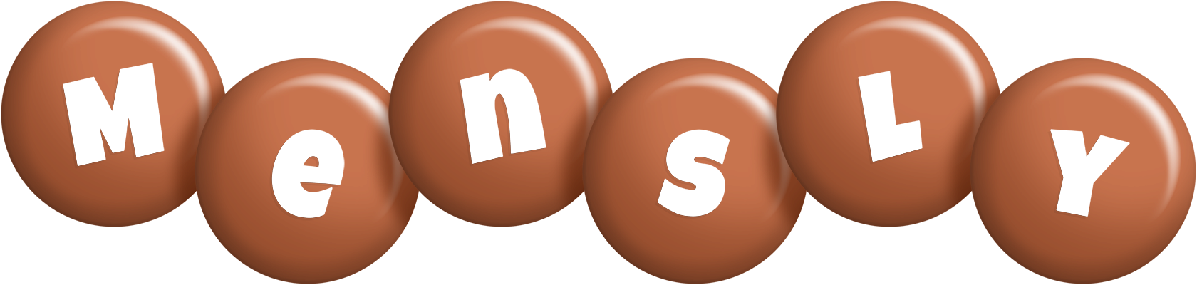 Mensly candy-brown logo