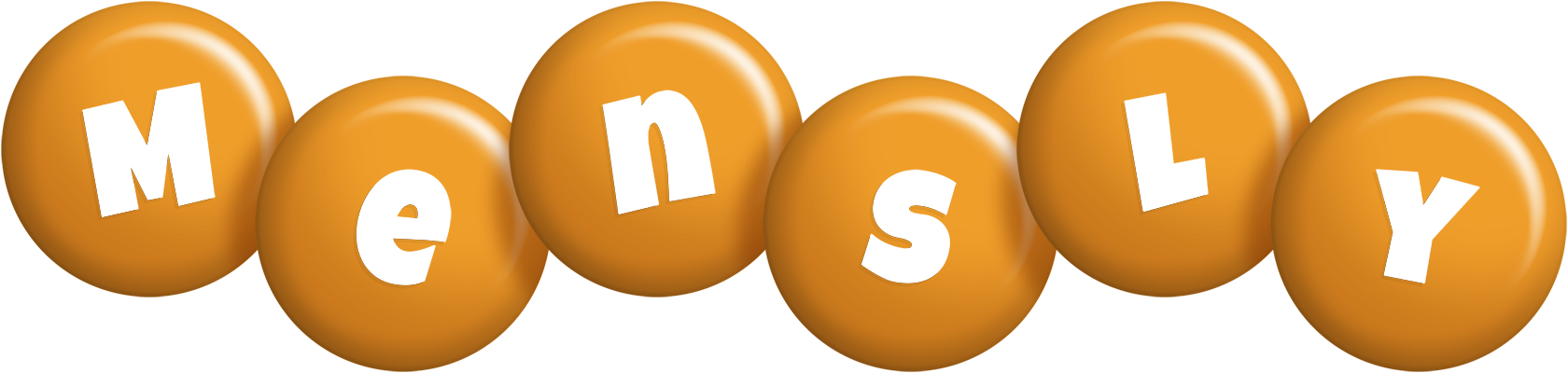 Mensly candy-orange logo