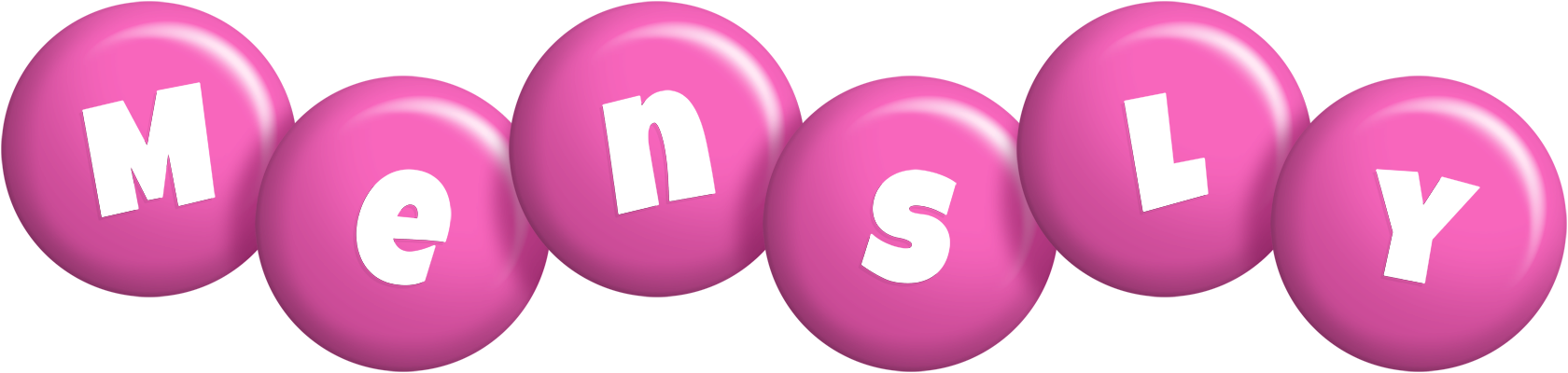 Mensly candy-pink logo