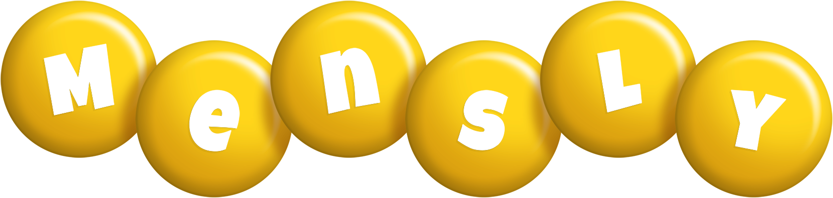 Mensly candy-yellow logo