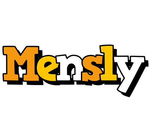 Mensly cartoon logo