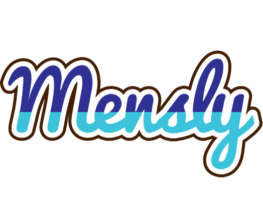 Mensly raining logo