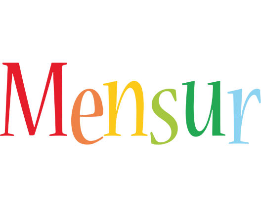 Mensur birthday logo