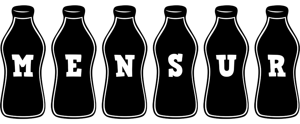 Mensur bottle logo