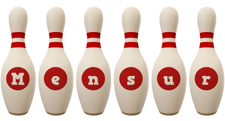 Mensur bowling-pin logo