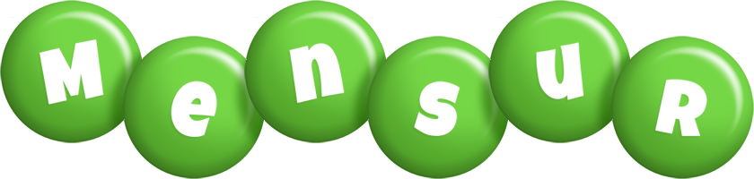 Mensur candy-green logo