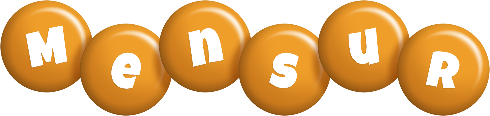 Mensur candy-orange logo
