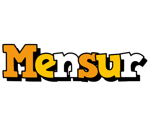 Mensur cartoon logo