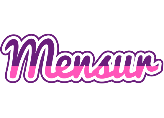 Mensur cheerful logo