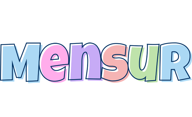 Mensur pastel logo