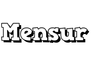 Mensur snowing logo