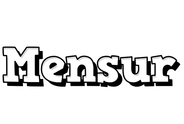 Mensur snowing logo