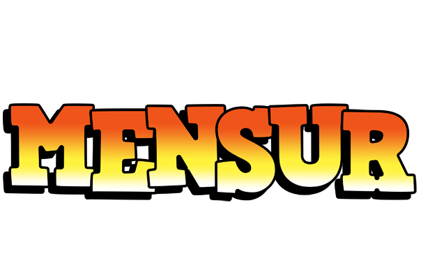 Mensur sunset logo