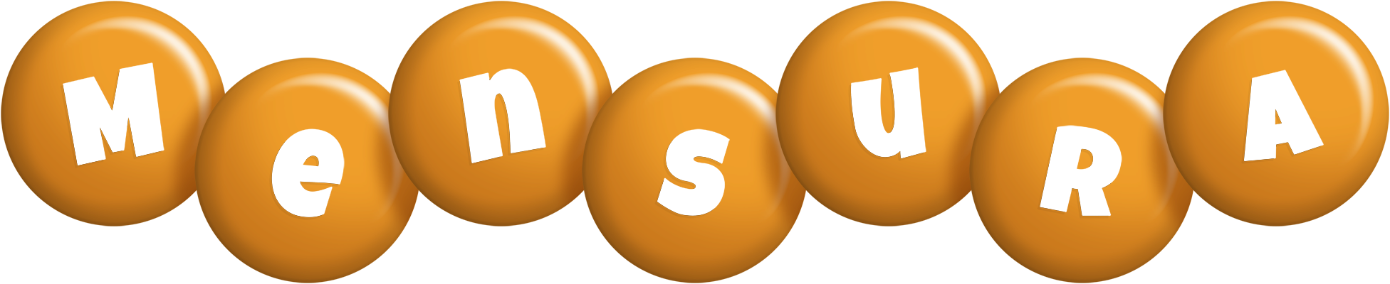 Mensura candy-orange logo