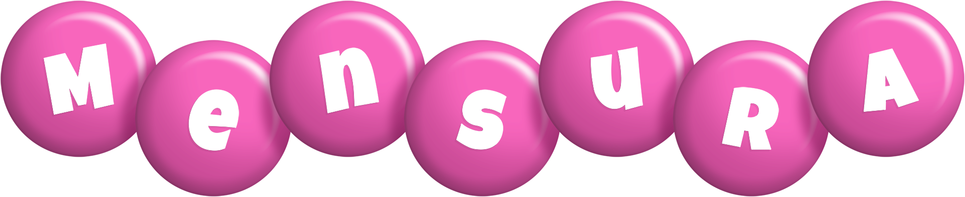 Mensura candy-pink logo