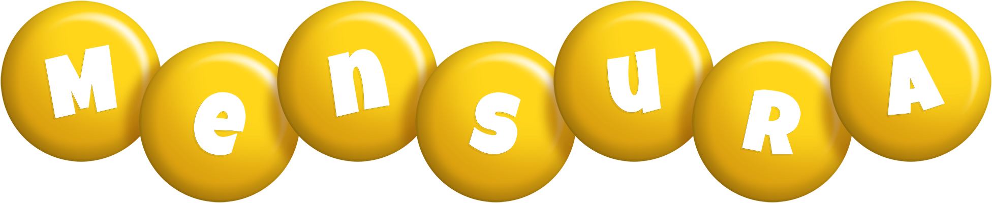 Mensura candy-yellow logo