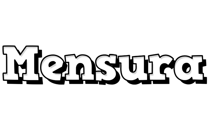Mensura snowing logo