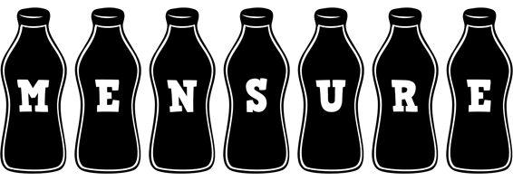 Mensure bottle logo