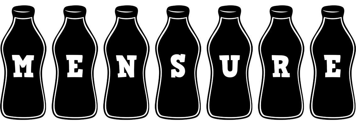 Mensure bottle logo