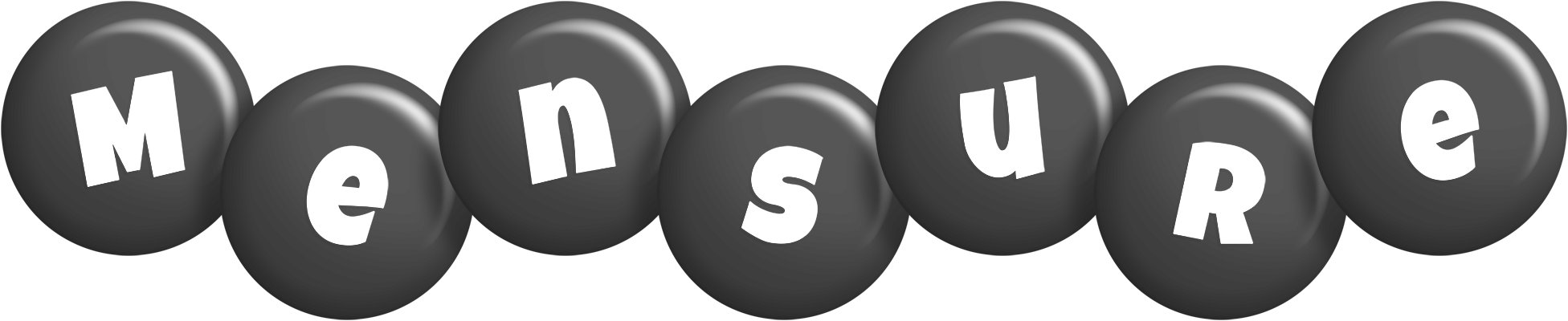 Mensure candy-black logo