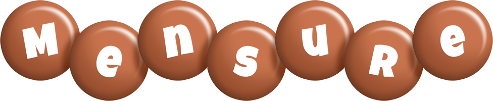 Mensure candy-brown logo