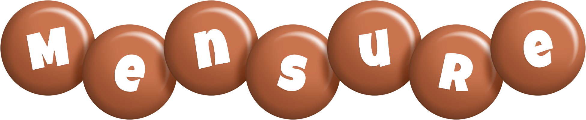 Mensure candy-brown logo
