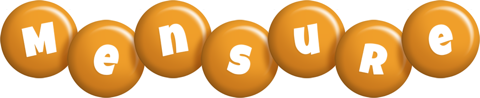 Mensure candy-orange logo
