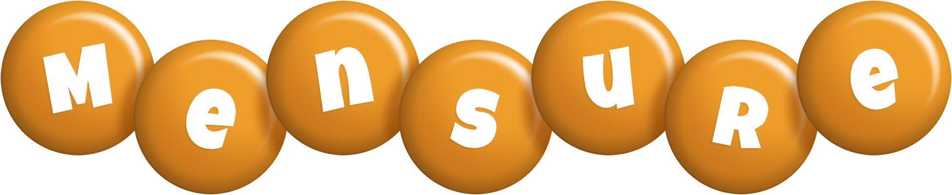 Mensure candy-orange logo