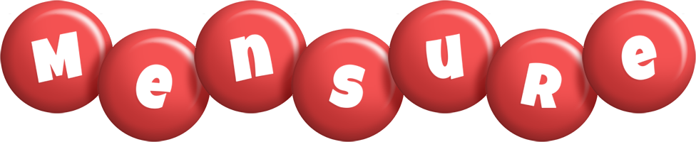 Mensure candy-red logo