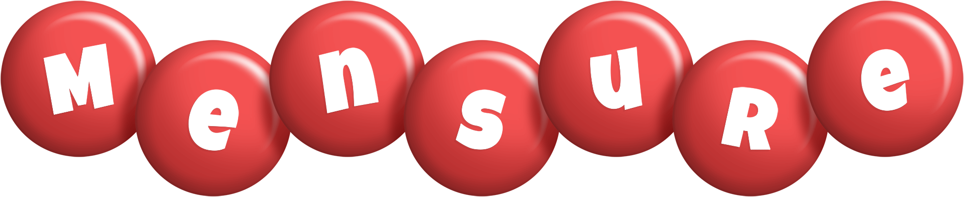Mensure candy-red logo