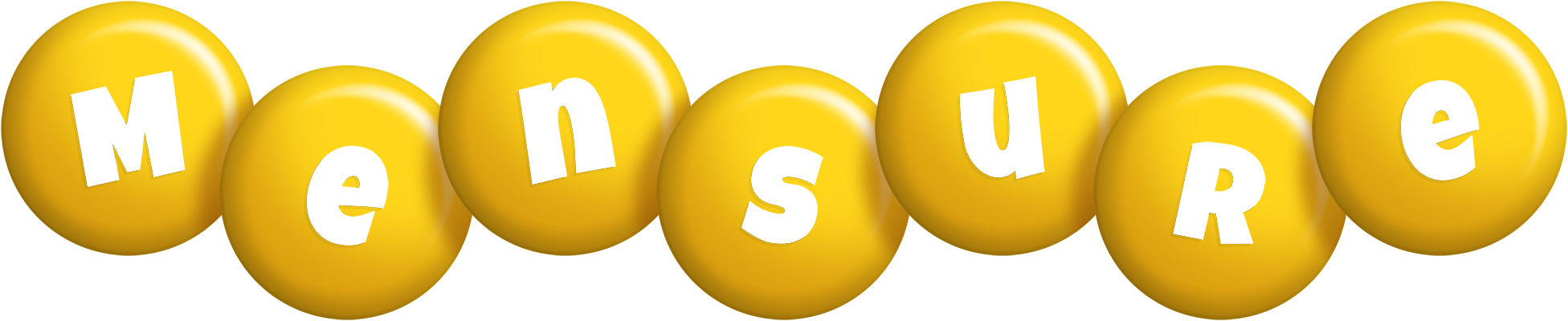 Mensure candy-yellow logo