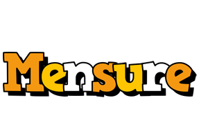 Mensure cartoon logo