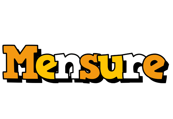 Mensure cartoon logo