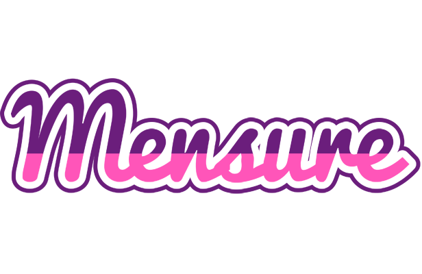 Mensure cheerful logo