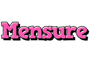 Mensure girlish logo