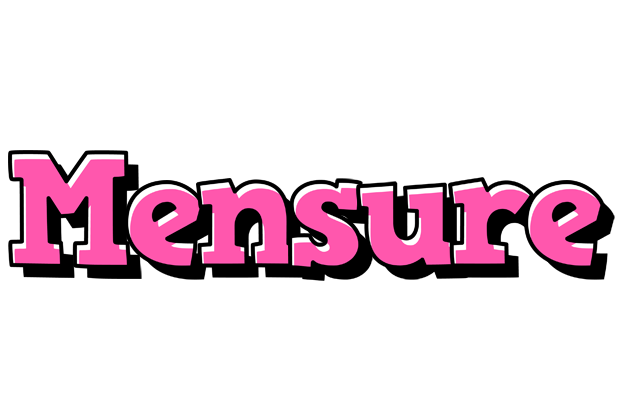 Mensure girlish logo