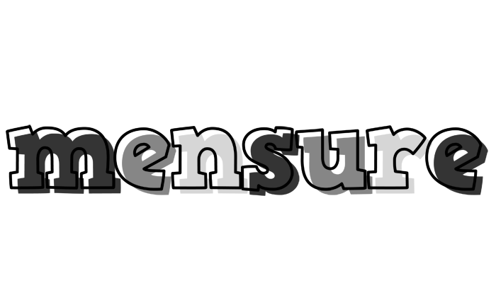 Mensure night logo