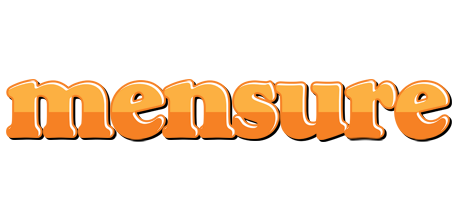 Mensure orange logo