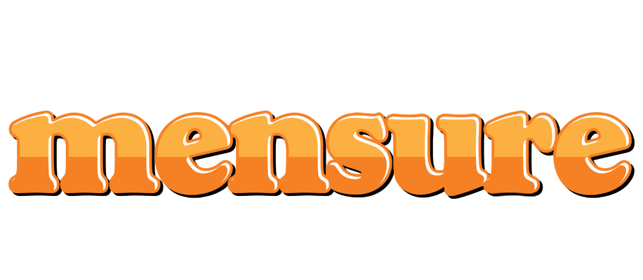 Mensure orange logo