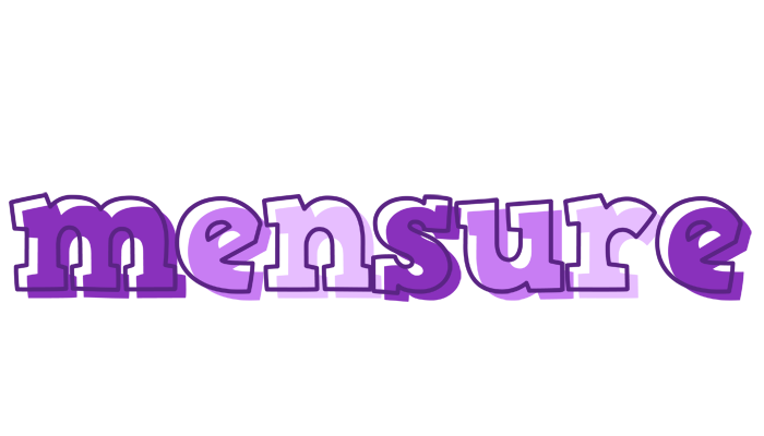 Mensure sensual logo