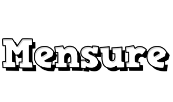 Mensure snowing logo