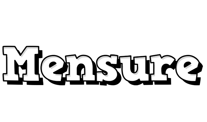 Mensure snowing logo