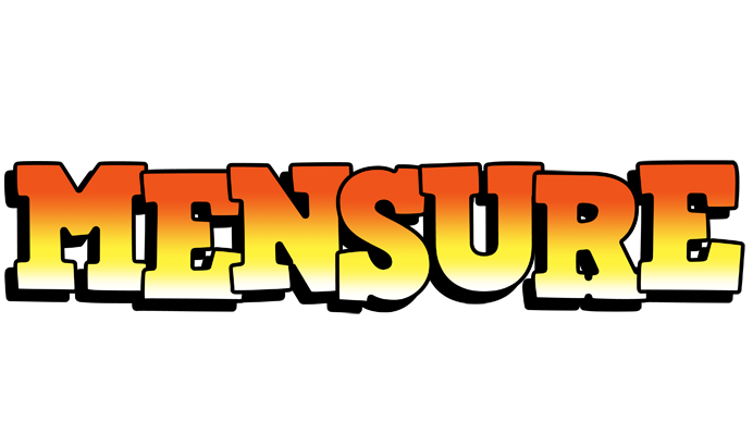Mensure sunset logo
