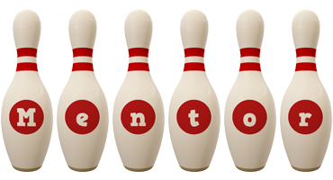 Mentor bowling-pin logo