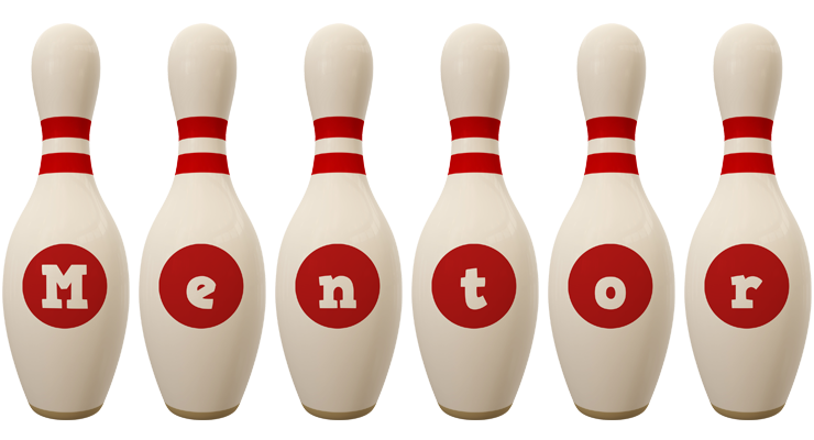 Mentor bowling-pin logo