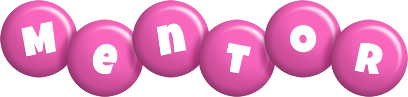 Mentor candy-pink logo